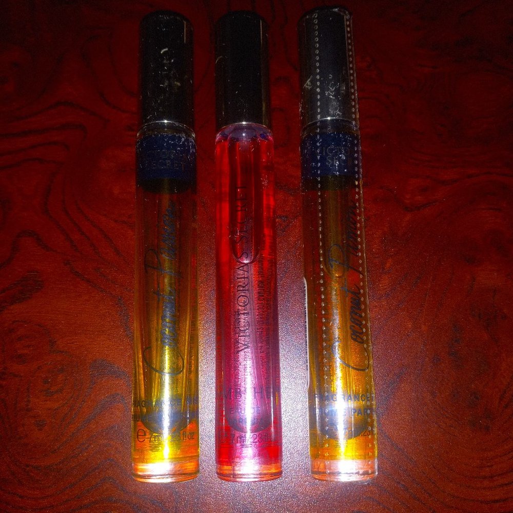 3 VICTORIA'S SECRET SPRAY FRAGRANCES: (1) Bombshell (2) Coconut Passion
